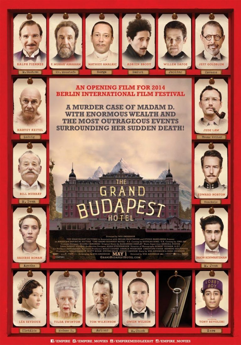 Crítica de El Gran Hotel Budapest de Wes Anderson