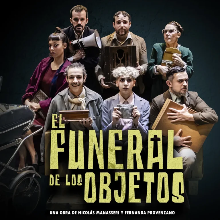 poster de la obra de teatro el funeral de los objetos
