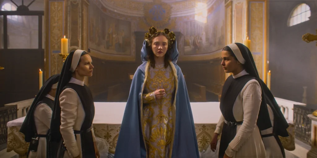 sydney Sweeney en una escena de la pelicula inmaculada