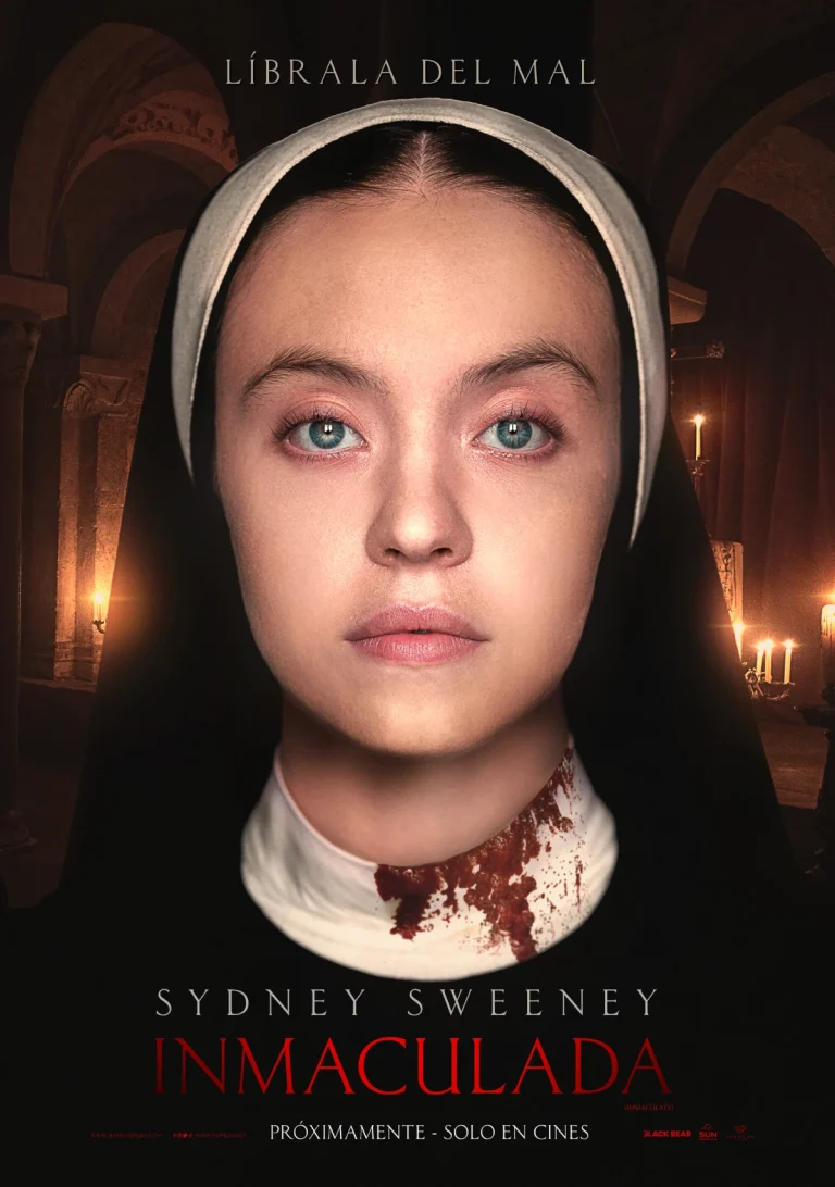 poster de la película de terror inmaculada con sydney sweeney