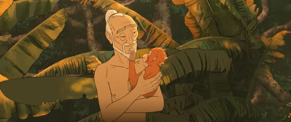 escena de la película el reino de kensuke