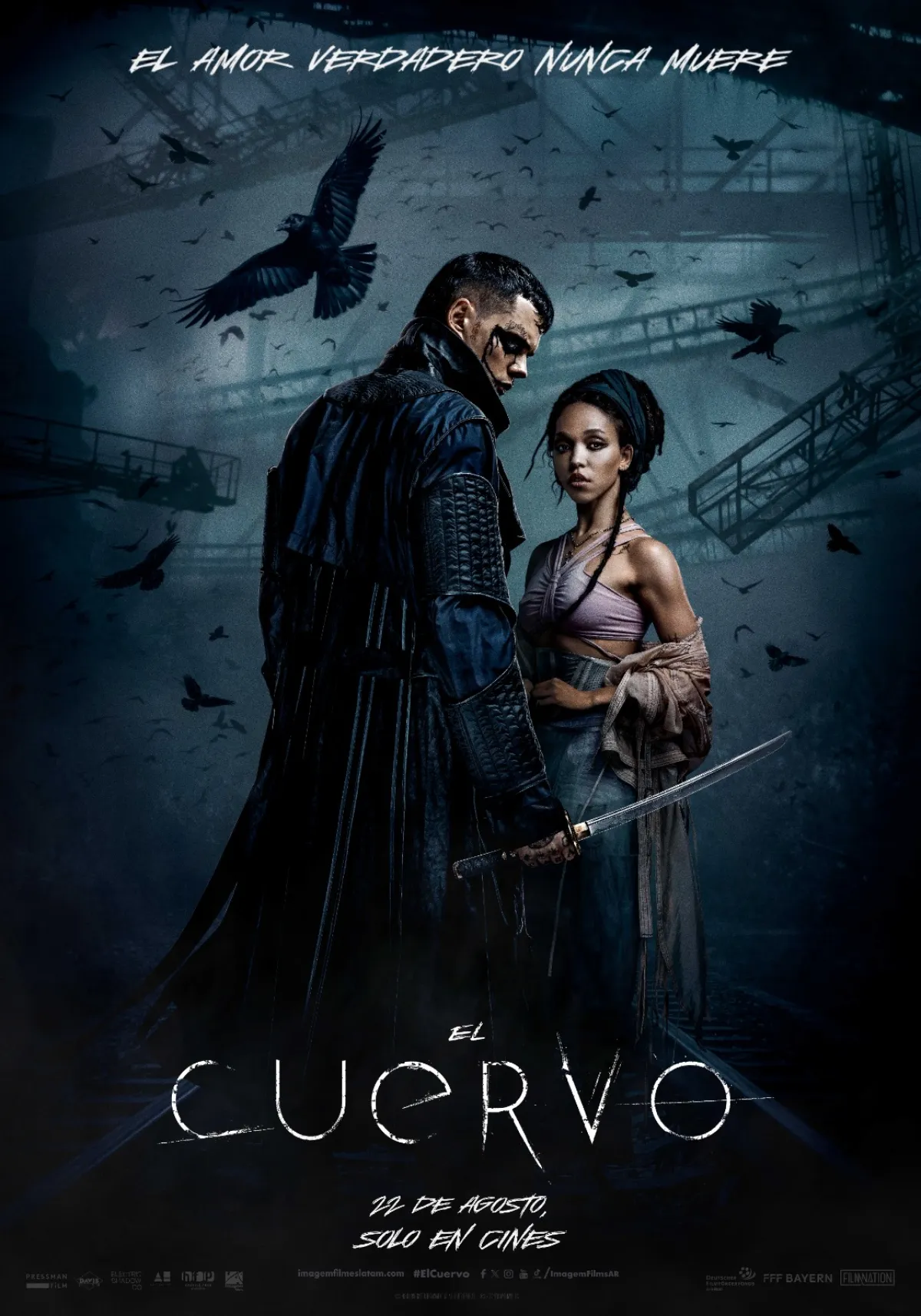 poster de la pelicula el cuervo, remake de 2024