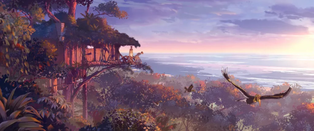 escena de la película el reino de kensuke