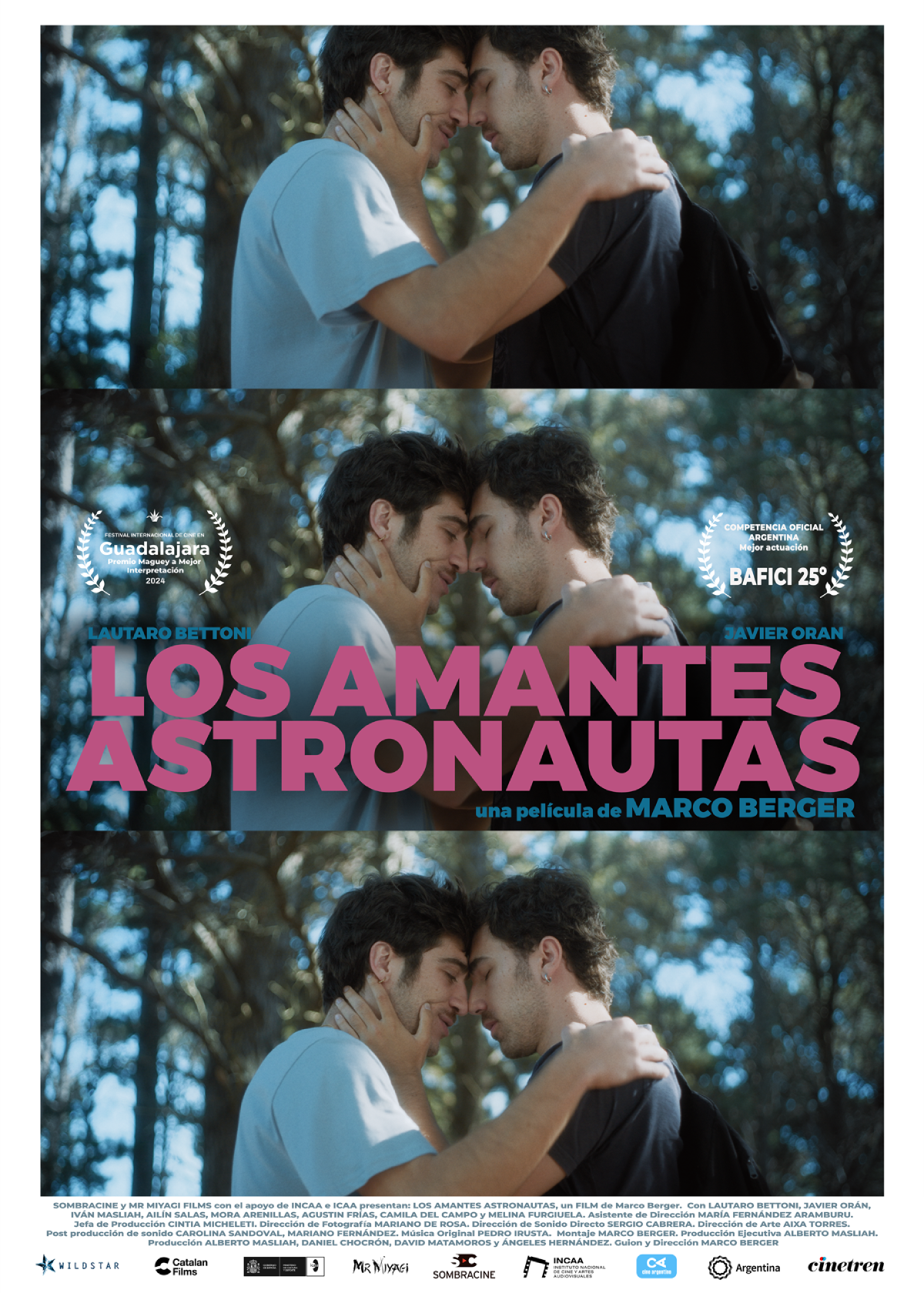 poster de la película los amantes astronautas de marco berger