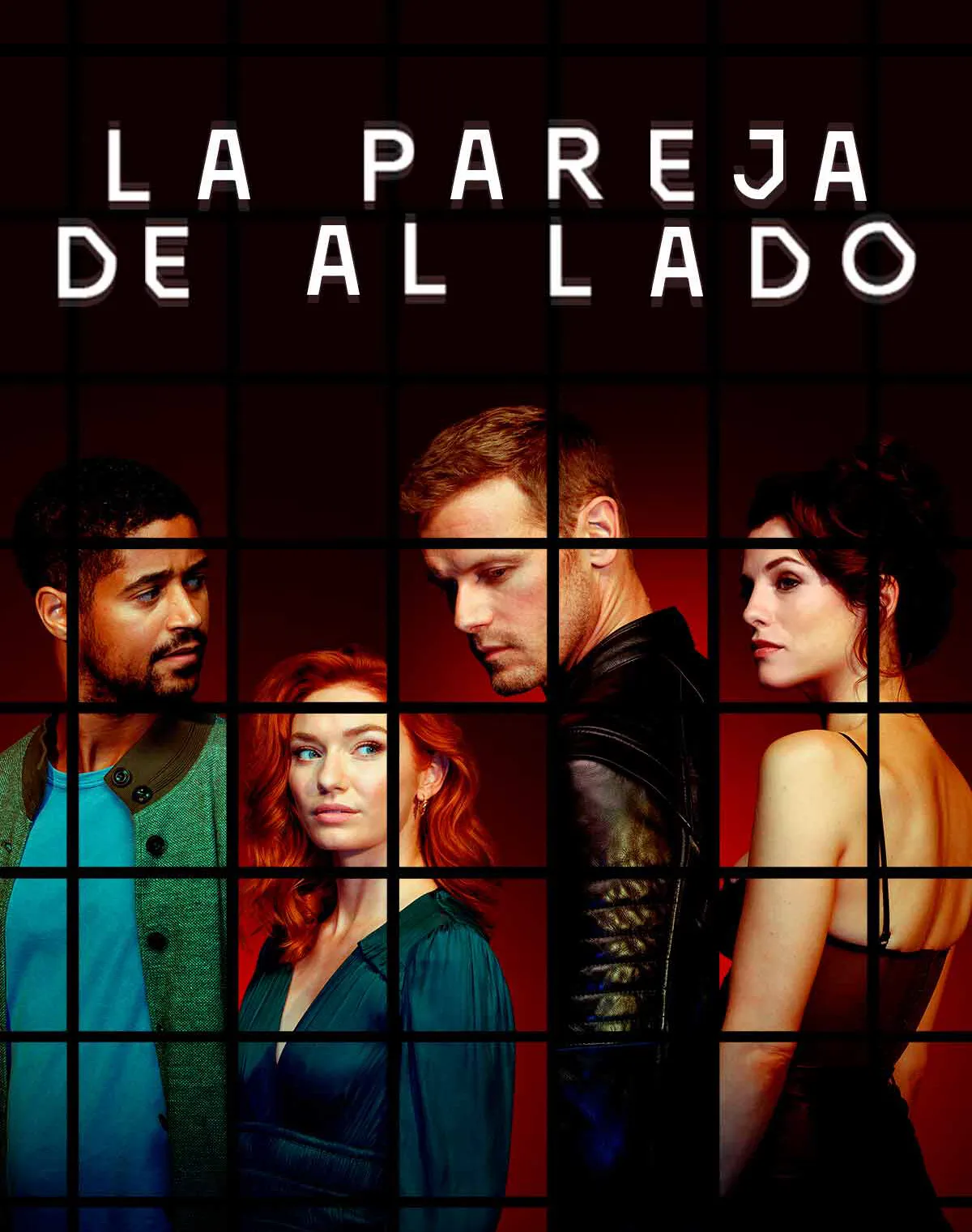 poster de la serie británica la pareja de al lado