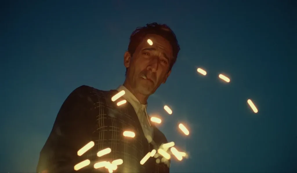 adrien brody en una escena de la película el brutalista