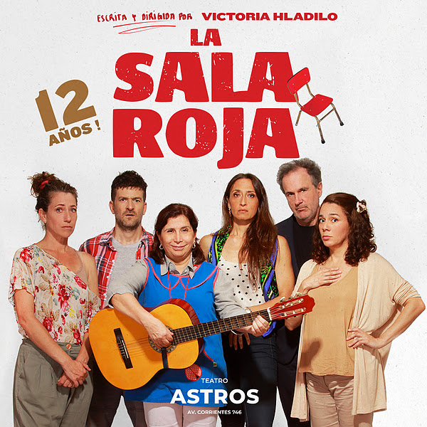 afiche de la obra de teatro la sala roja