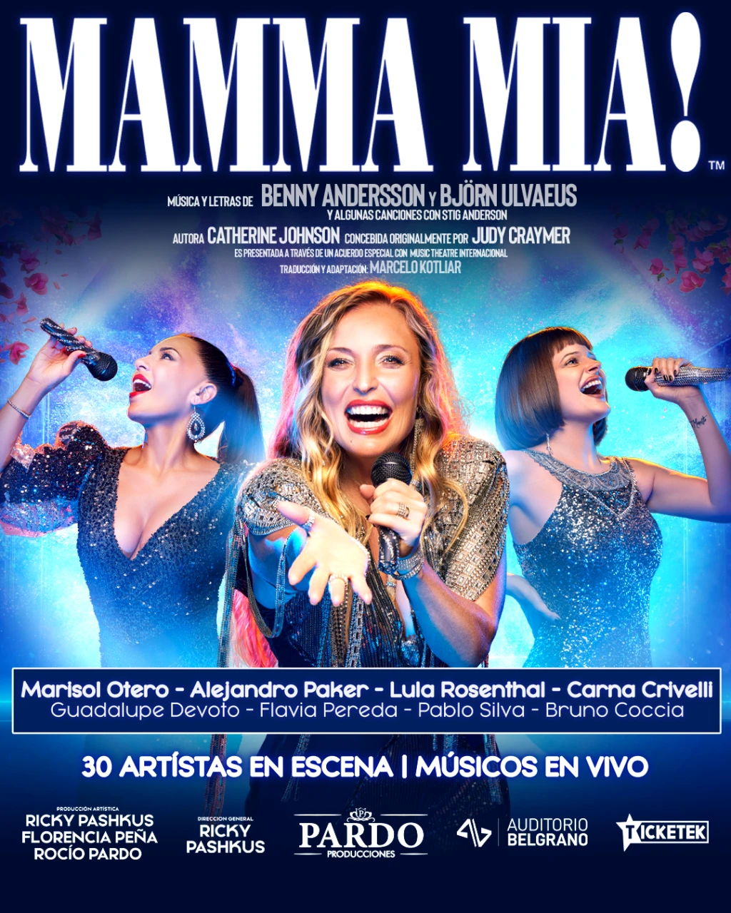 poster de mamma mia argentina con marisol otero