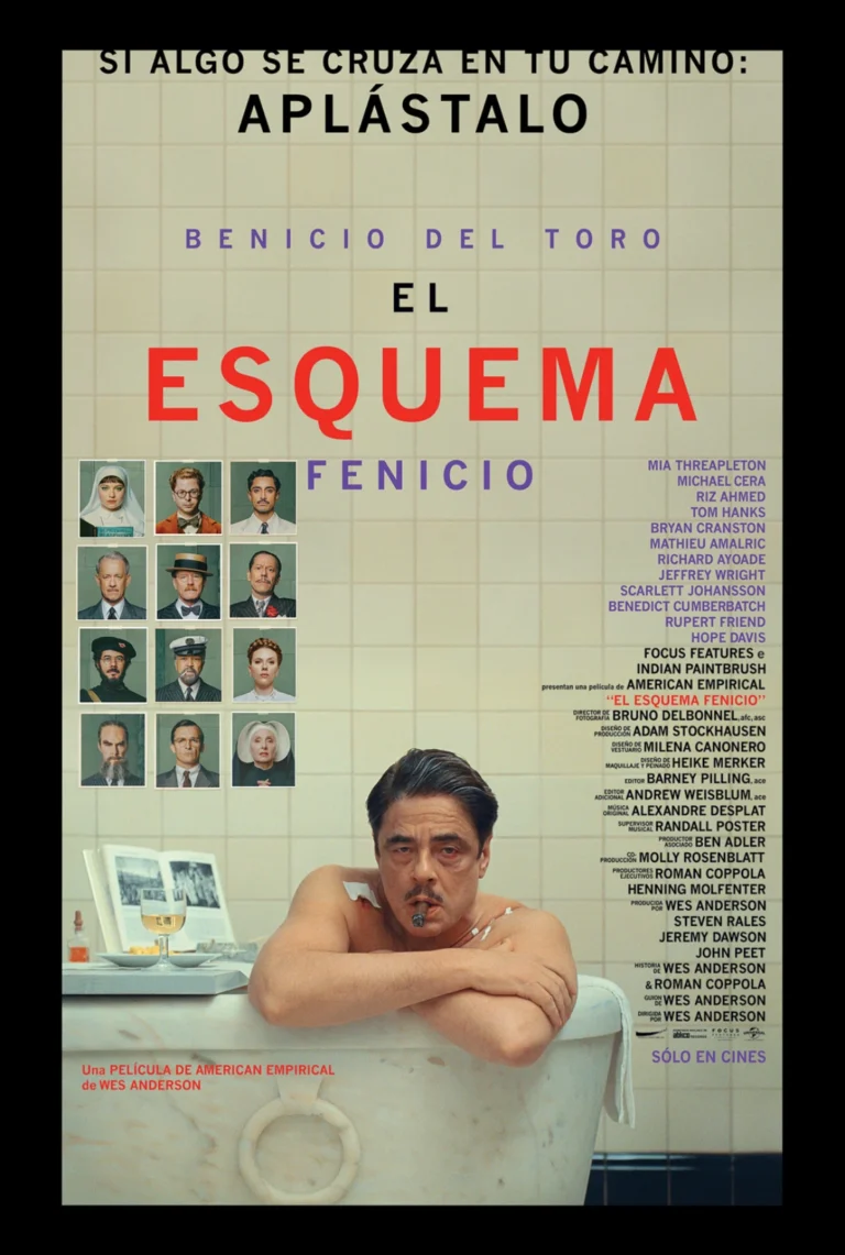 poster de la pelicula de wes anderson el esquema fenicio