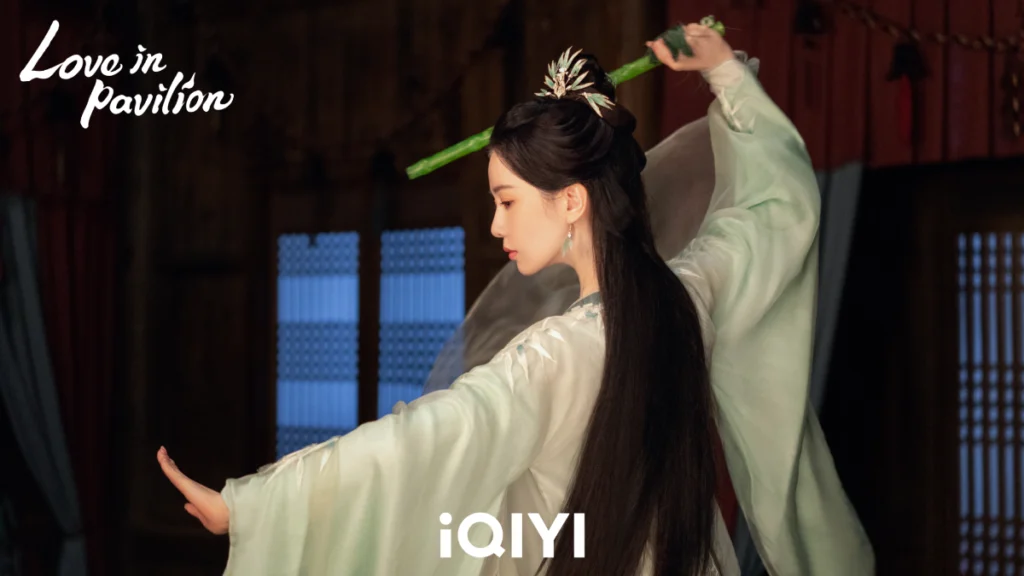 escena de love in pavilion de la plataforma china iqiyi