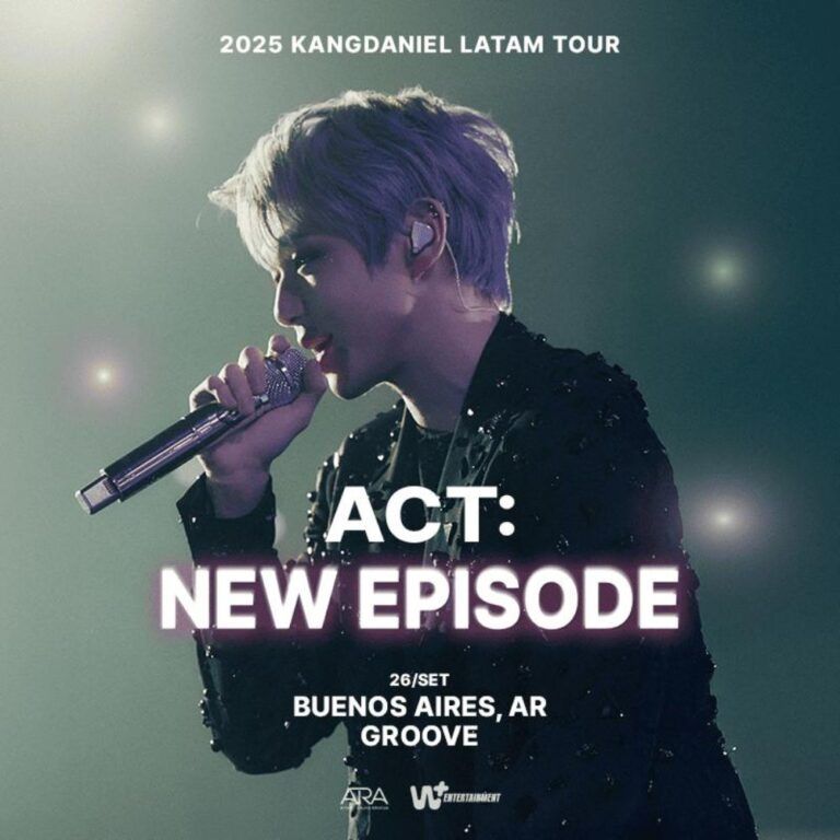 poster promocional del concierto de kang daniel en buenos aires argentina
