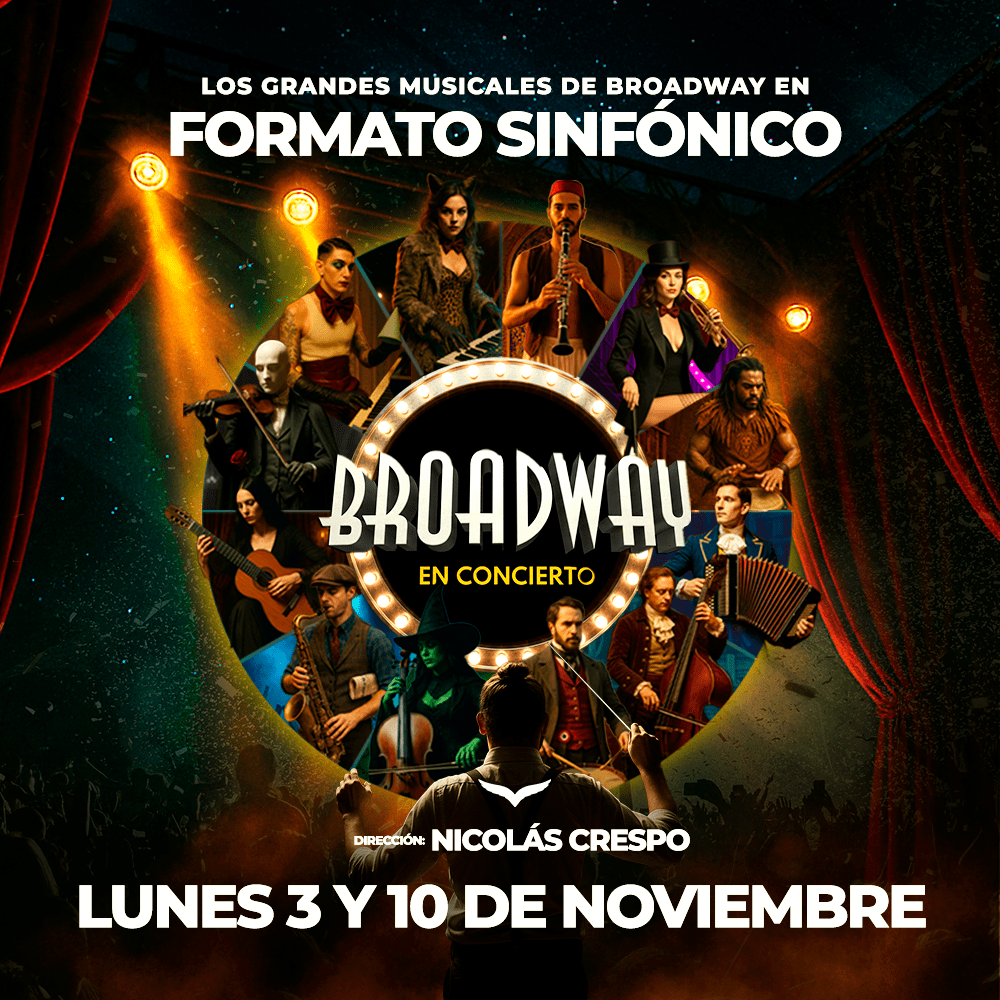 poster del show broadway en concierto