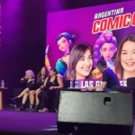 panel de las voces de las guerreras kpop en Argentina comic con 2025