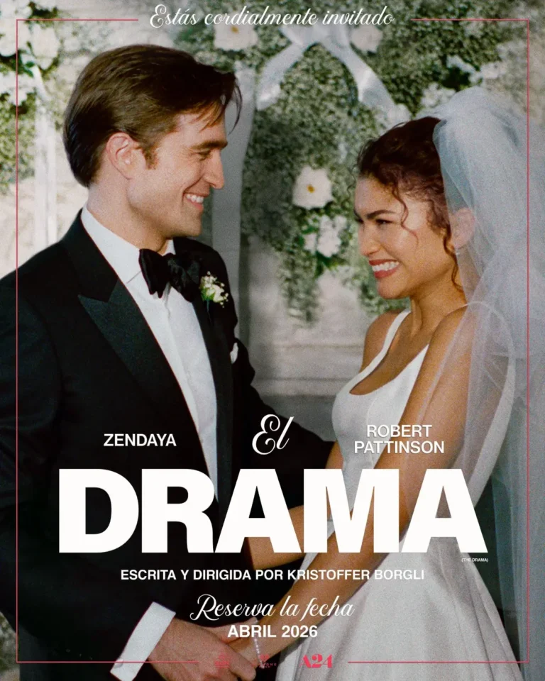 poster de la pelicula el drama con zendaya y robert pattinson