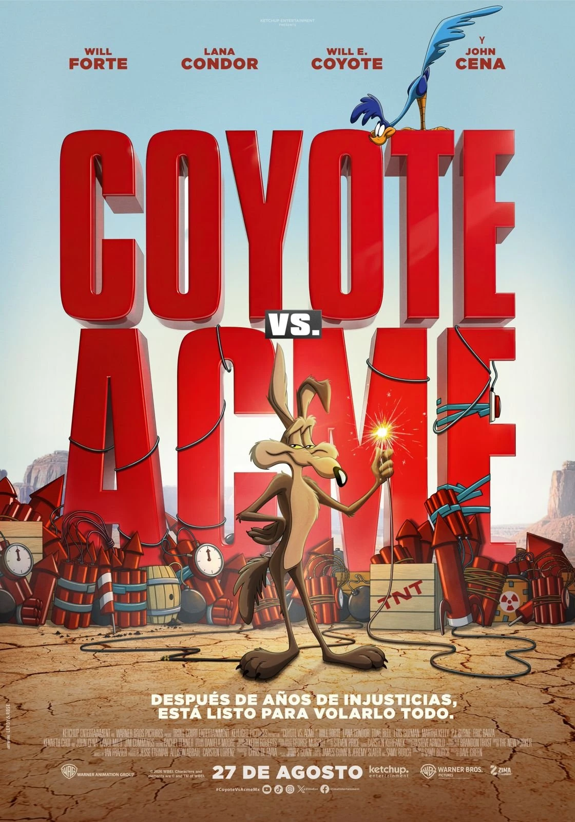 poster de la película coyote vs Acme